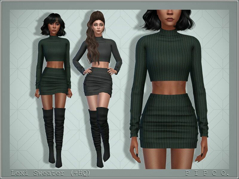 Lexi Sweater. 1 Lexi Sweater. Sims 4 CC