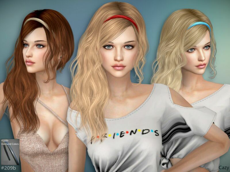 Lily – Female Hairstyle – SET By Cazy 1 Lily – Female Hairstyle – SET By Cazy Sims 4 CC