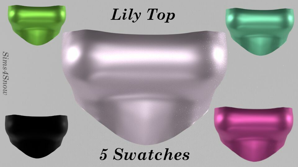 Lily TOP N001 1 Lily TOP N001 Sims 4 CC