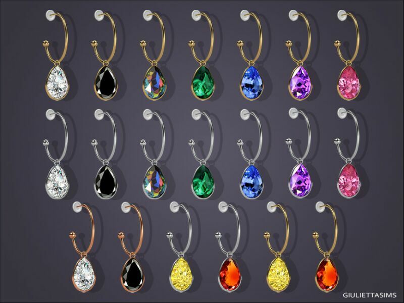 Linda Crystal Earrings For Kids By Feyona 2 sims 4 cc linda crystal earrings for kids by feyona 2