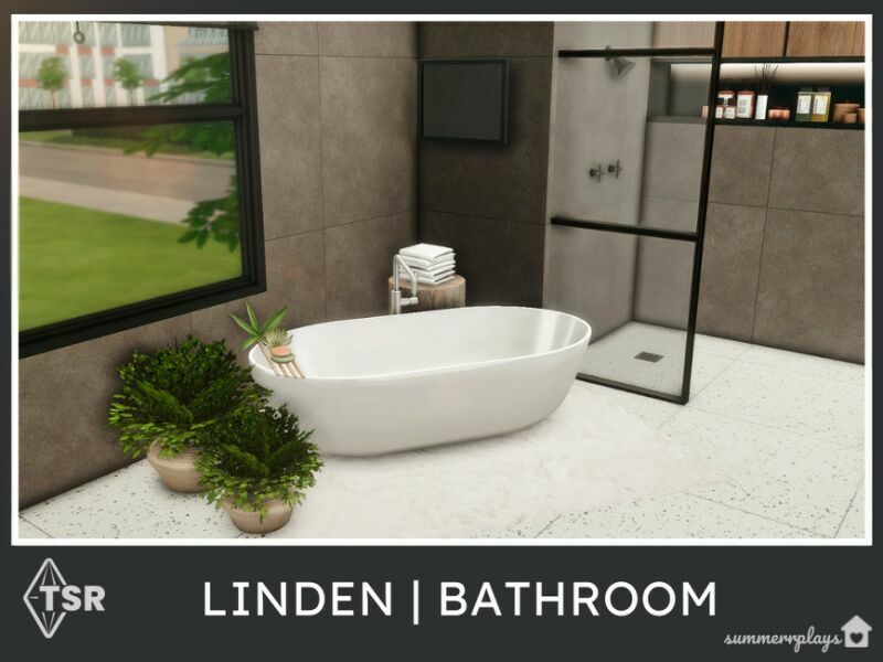 Linden Bathroom – TSR CC Only 1 Linden Bathroom – TSR CC Only Sims 4 CC