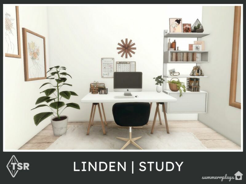 Linden Study – TSR CC Only 1 Linden Study – TSR CC Only Sims 4 CC