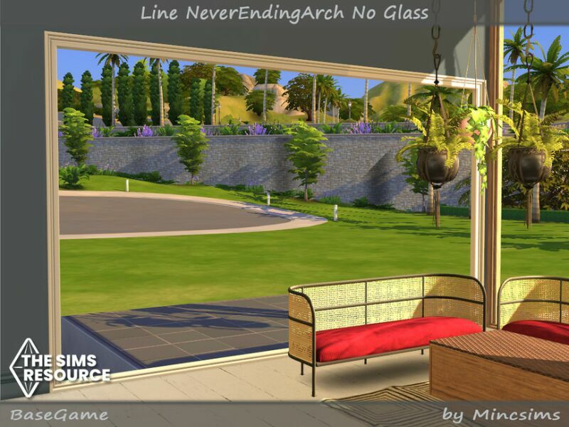 Line Neverendingarch NO Glass By Mincsims 7 sims 4 cc line neverendingarch no glass by mincsims 3