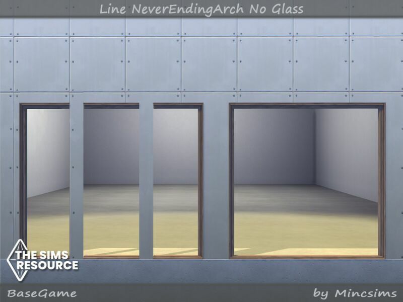 Line Neverendingarch NO Glass By Mincsims 5 sims 4 cc line neverendingarch no glass by mincsims 4