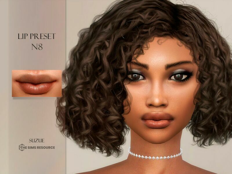 LIP Preset N8 By Suzue 1 LIP Preset N8 By Suzue Sims 4 CC