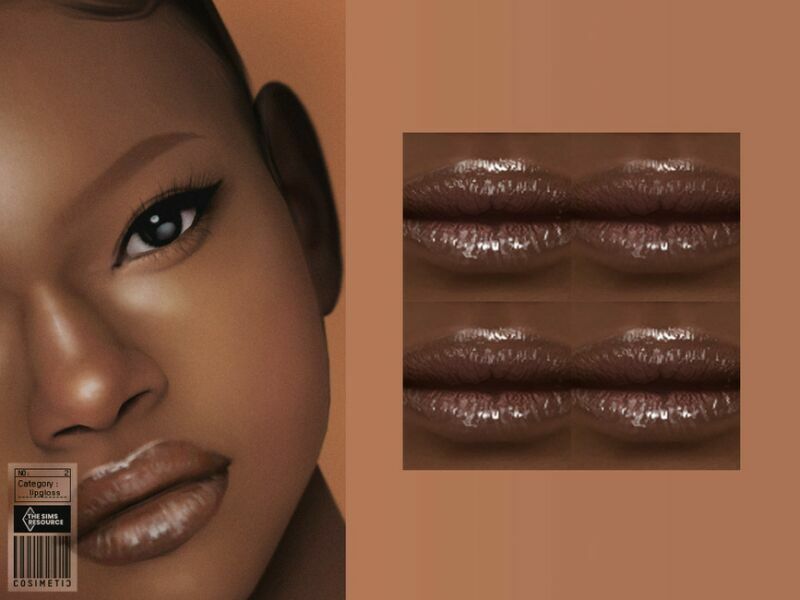 Lipgloss | N2 By Cosimetic 1 Lipgloss | N2 By Cosimetic Sims 4 CC
