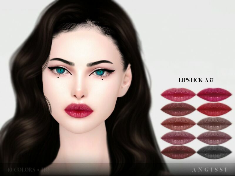 Lipstick A37 By Angissi 1 Lipstick A37 By Angissi Sims 4 CC