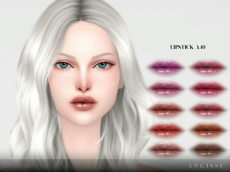 Lipstick A40 By Angissi 1 Lipstick A40 By Angissi Sims 4 CC