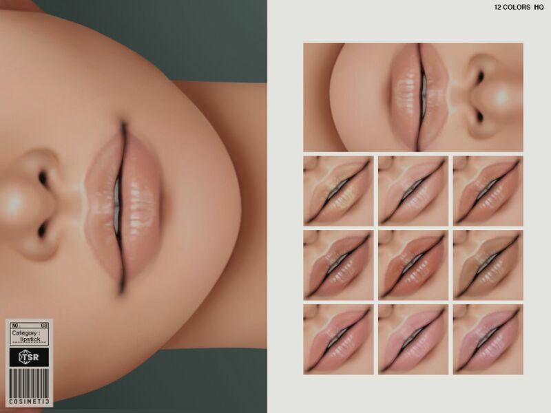 Lipstick | N68 By Cosimetic 1 Lipstick | N68 By Cosimetic Sims 4 CC