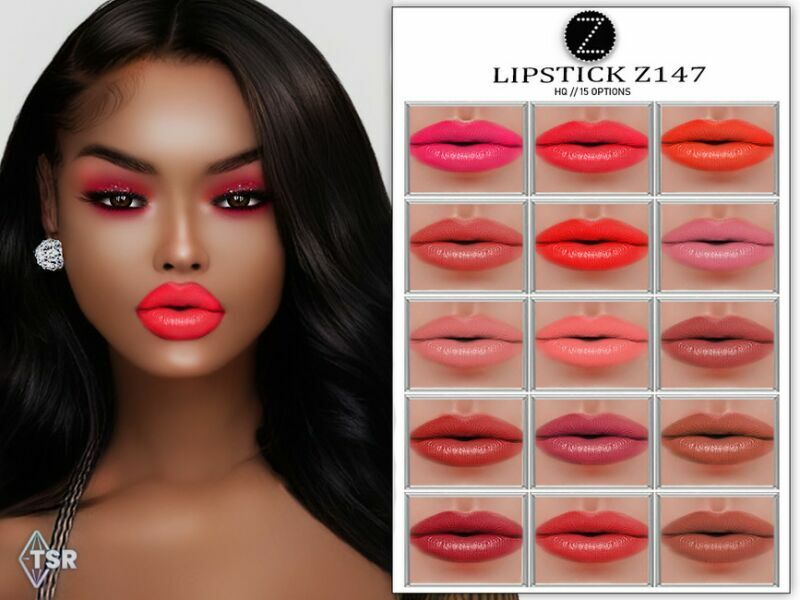 Lipstick Z147 By Zenx 1 Lipstick Z147 By Zenx Sims 4 CC