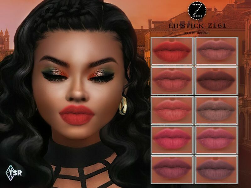 Lipstick Z161 By Zenx 1 Lipstick Z161 By Zenx Sims 4 CC