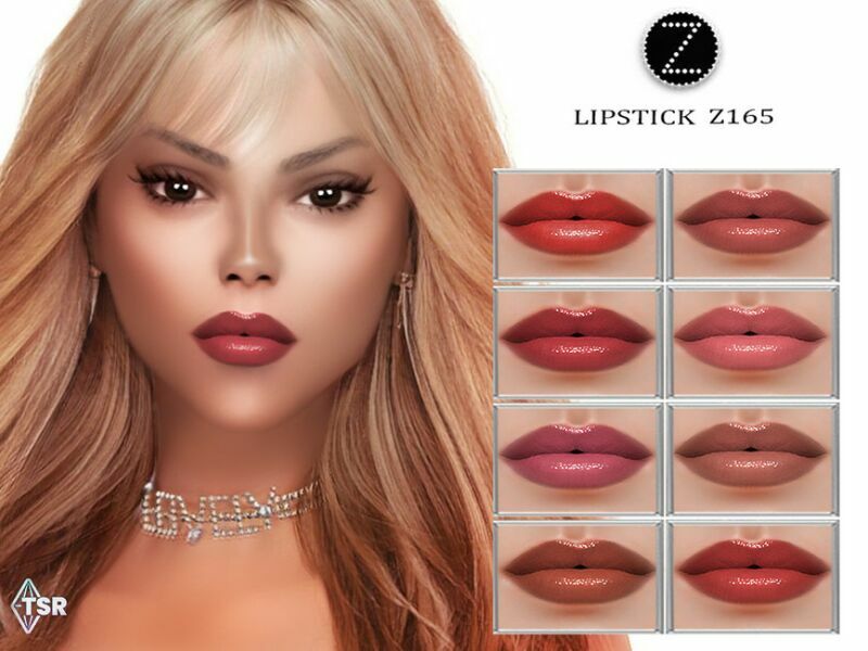 Lipstick Z165 By Zenx 1 Lipstick Z165 By Zenx Sims 4 CC
