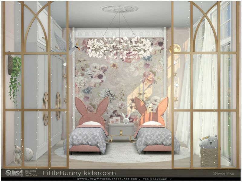 Little Bunny Kidsroom By Severinka_ 1 Little Bunny Kidsroom By Severinka_ Sims 4 CC
