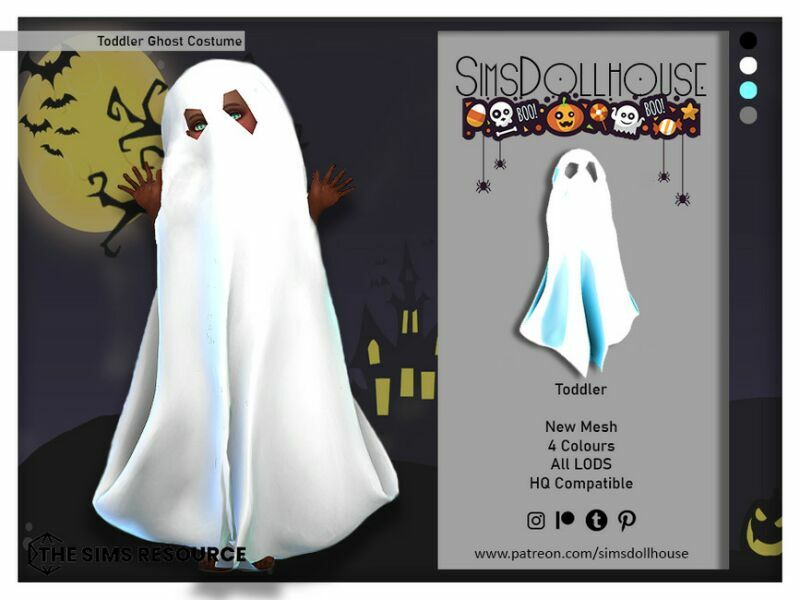 Little Ghost By Simsdollhouse 1 Little Ghost By Simsdollhouse Sims 4 CC