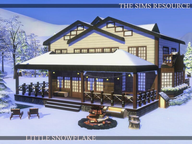 Little Snowflake Family House | Nocc By Simzmora 7 sims 4 cc little snowflake family house nocc by simzmora 2