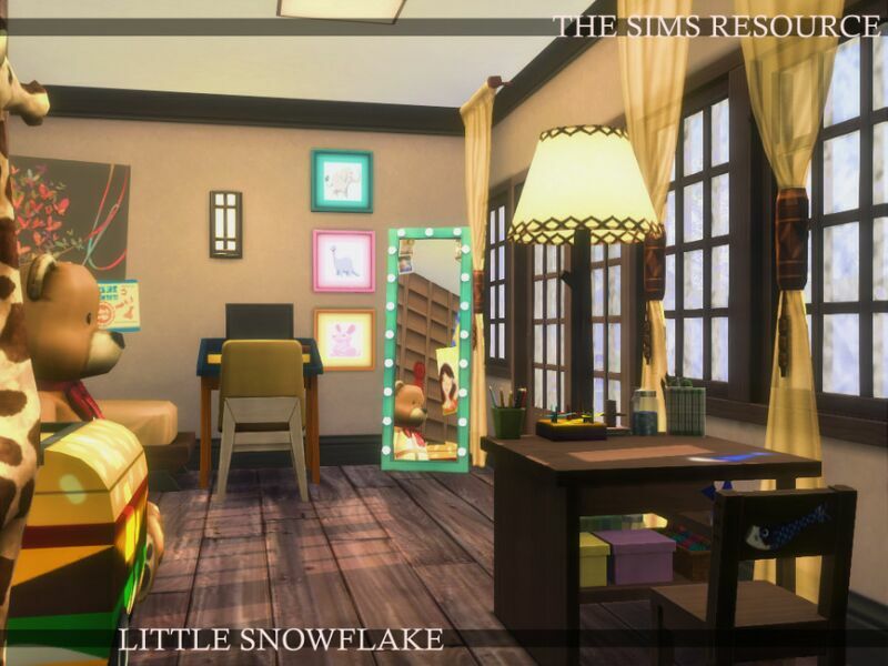 Little Snowflake Family House | Nocc By Simzmora 5 sims 4 cc little snowflake family house nocc by simzmora 4