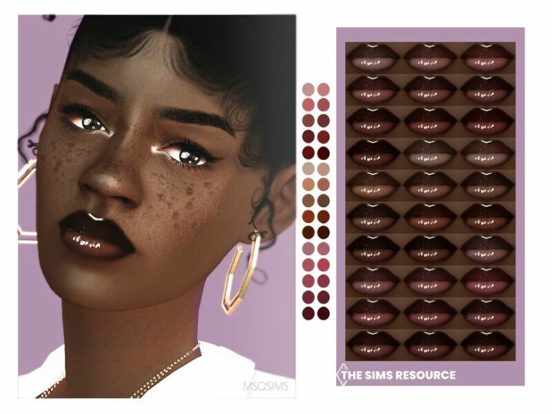 LIZ Lipstick By Msqsims 1 LIZ Lipstick By Msqsims Sims 4 CC
