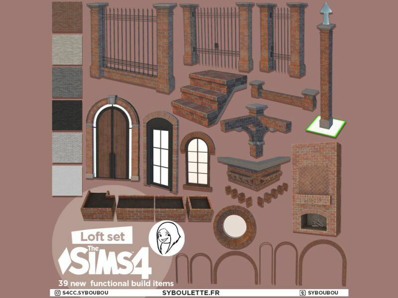 Loft SET By Syboulette 1 Loft SET By Syboulette Sims 4 CC