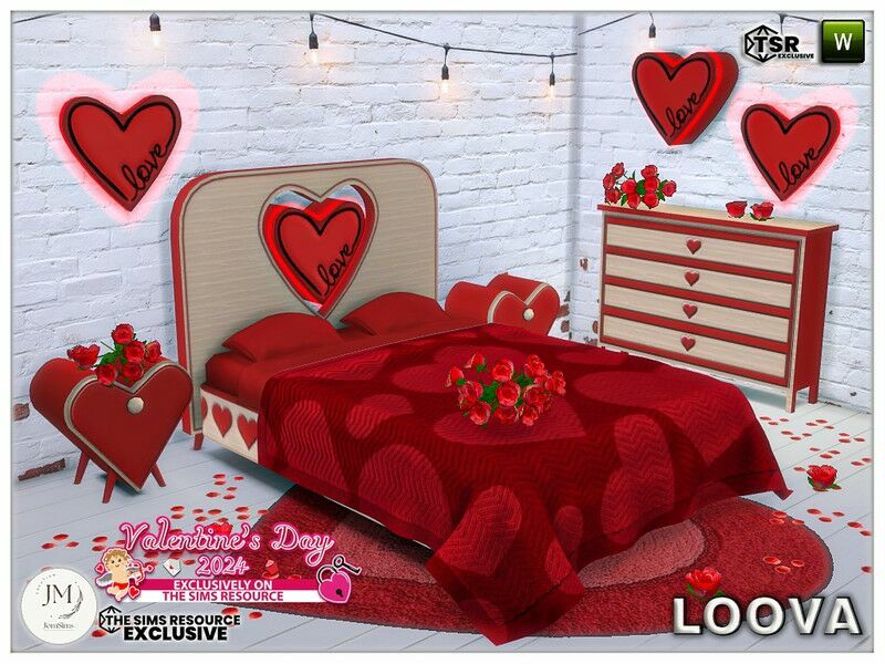 Loova Bedroom SET 1 Loova Bedroom SET Sims 4 CC