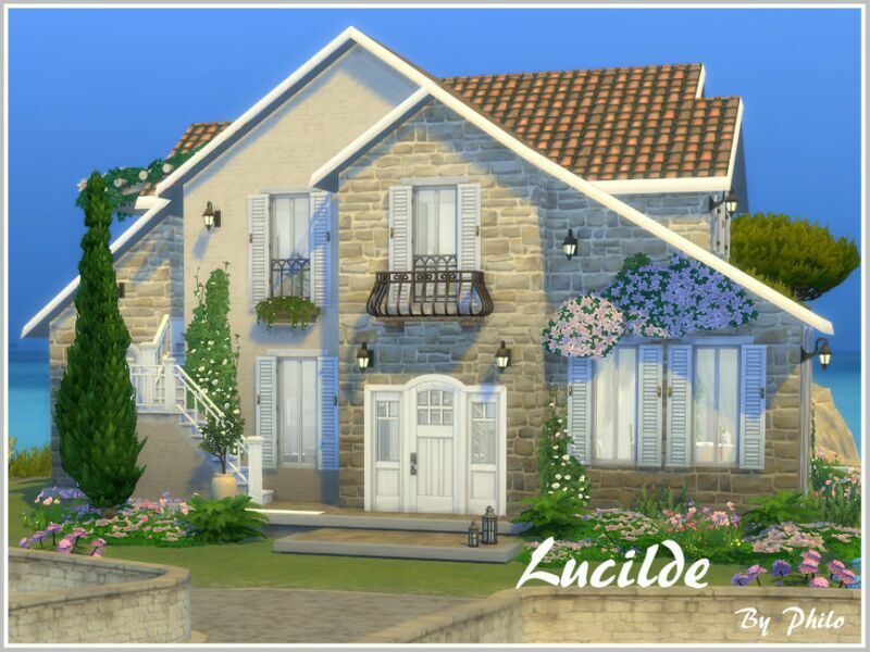 Lucilde (NO CC) By Philo 1 Lucilde (NO CC) By Philo Sims 4 CC