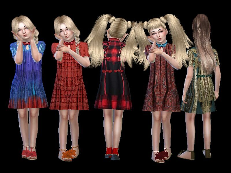 Lunar Dress Child Recolor By Trudieopp 2 sims 4 cc lunar dress child recolor by trudieopp 2