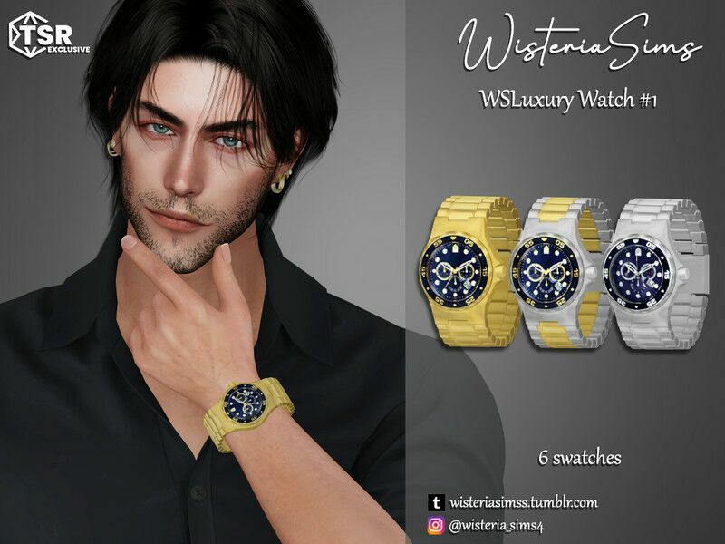 Luxury Watch N1 By Wisteriasims 1 Luxury Watch N1 By Wisteriasims Sims 4 CC
