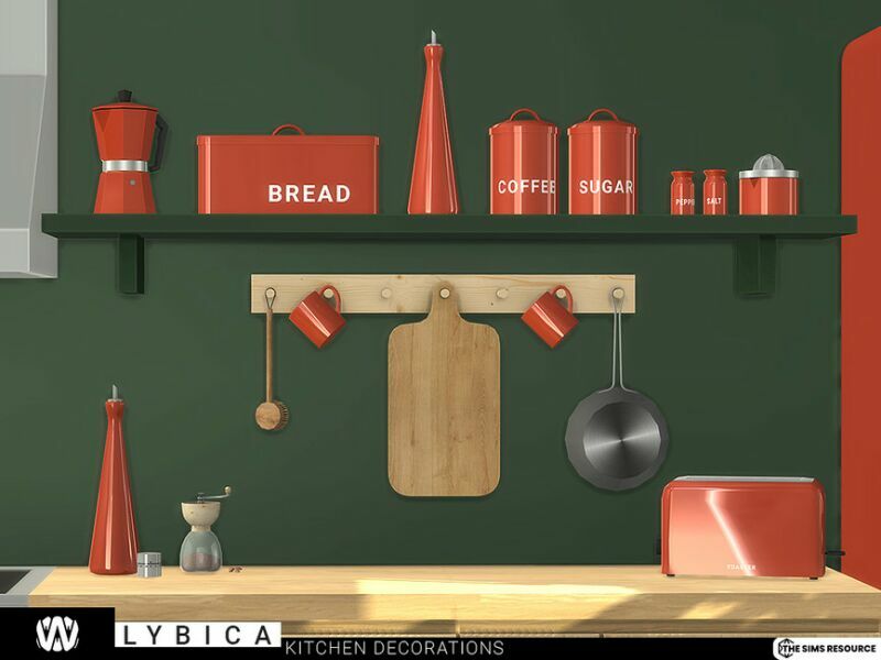 Lybica Kitchen Decorations By Wondymoon 1 Lybica Kitchen Decorations By Wondymoon Sims 4 CC