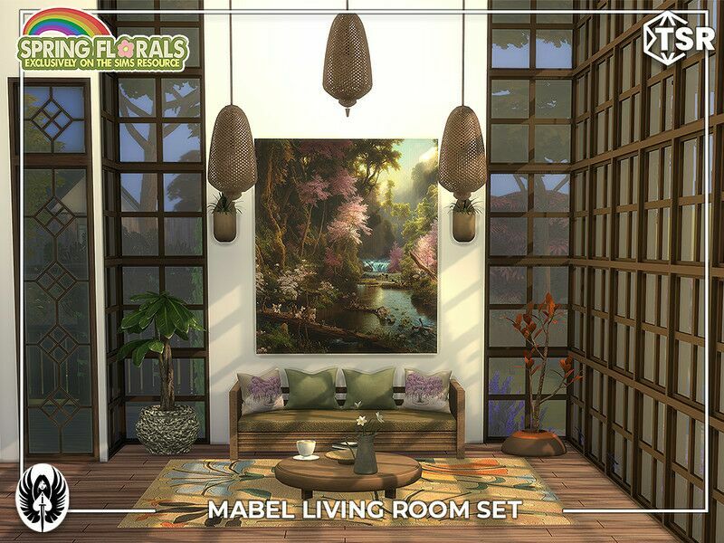 Mabel Living Room SET 1 Mabel Living Room SET Sims 4 CC