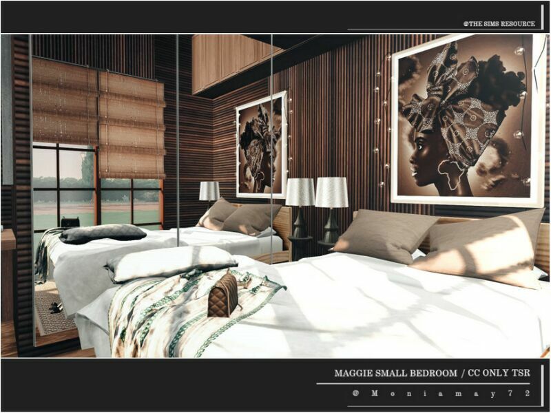 Maggie Small Bedroom CC Only TSR By Moniamay72 4 sims 4 cc maggie small bedroom cc only tsr by moniamay72 2