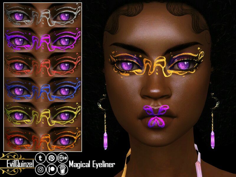 Magical Eyeliner 1 Magical Eyeliner Sims 4 CC
