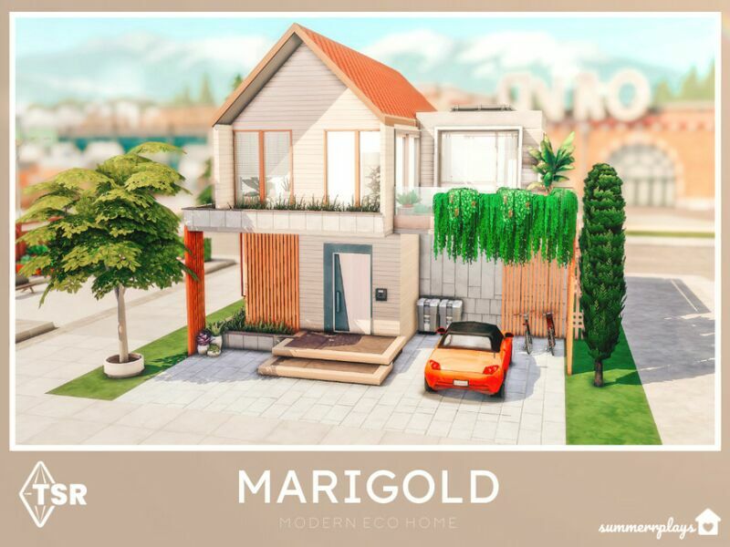 Marigold – Modern ECO Home 1 Marigold – Modern ECO Home Sims 4 CC