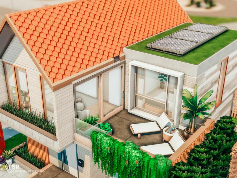 Marigold – Modern ECO Home 7 sims 4 cc marigold modern eco home 2