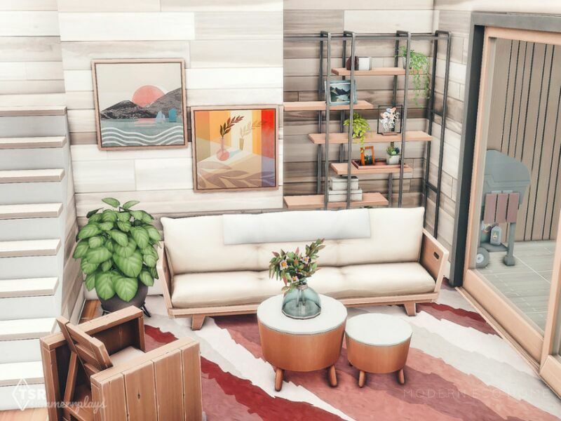 Marigold – Modern ECO Home 4 sims 4 cc marigold modern eco home 5
