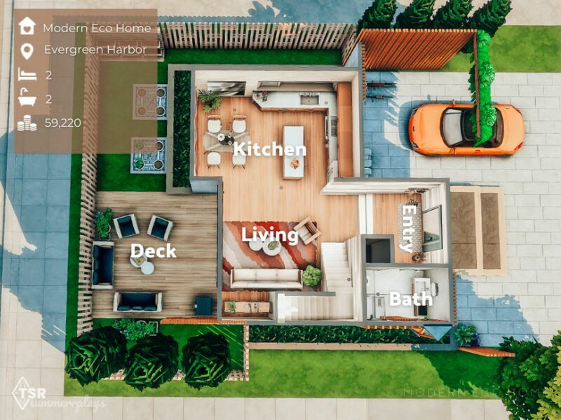 Marigold – Modern ECO Home 3 sims 4 cc marigold modern eco home 7