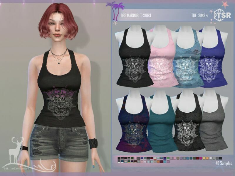 Marinis T-Shirt By Dansimsfantasy 1 Marinis T-Shirt By Dansimsfantasy Sims 4 CC