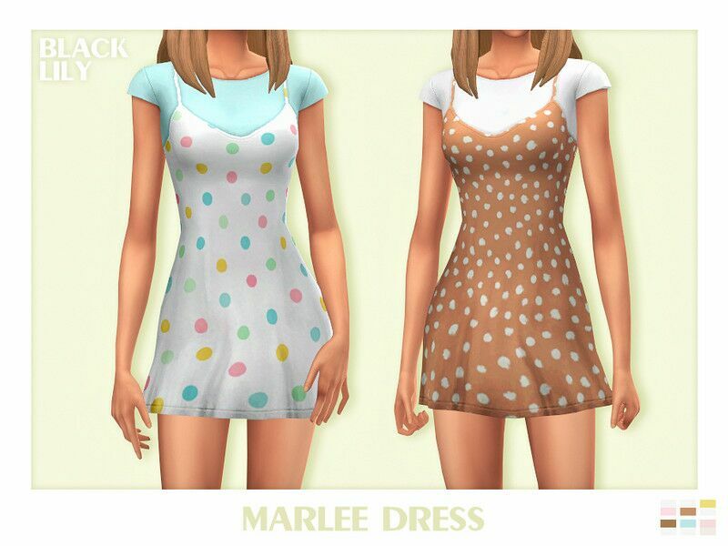 Marlee Dress For Sims 4 1 Marlee Dress For Sims 4 Sims 4 CC