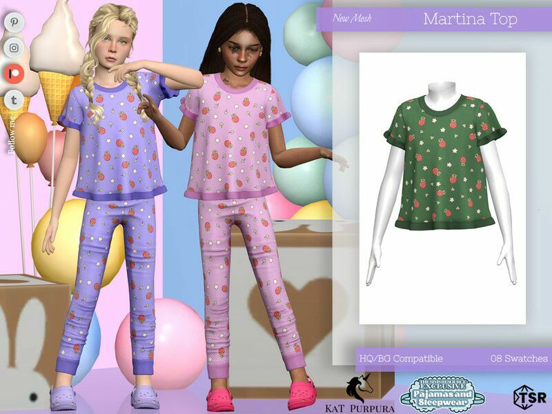 Martina TOP- Child 1 Martina TOP- Child Sims 4 CC