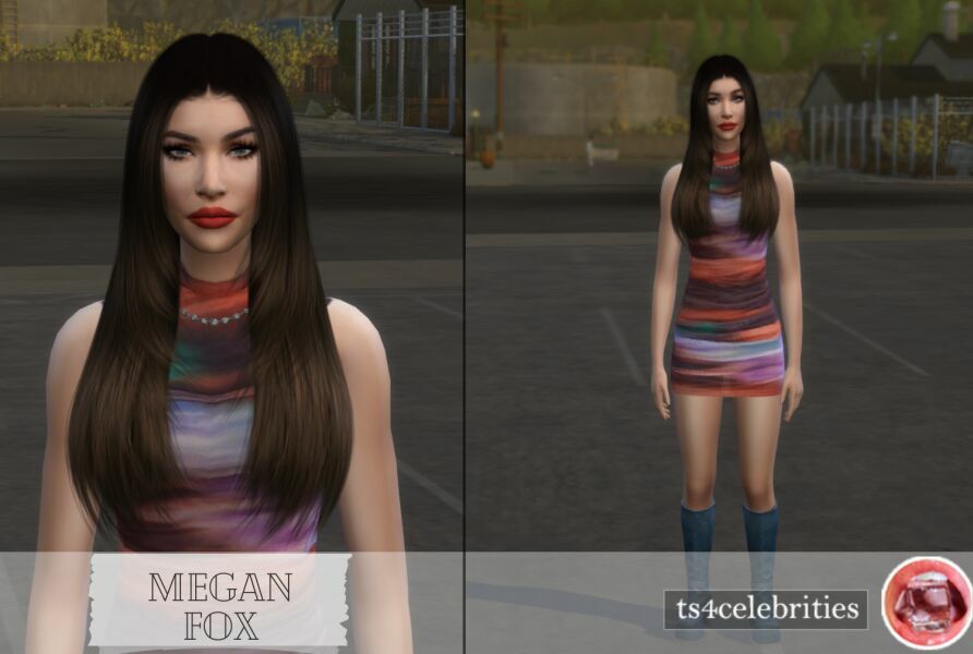Megan FOX 2 sims 4 cc megan fox 2
