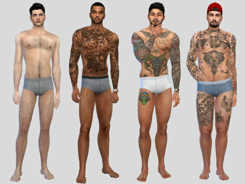 MEN Plain Briefs By Mclaynesims 1 MEN Plain Briefs By Mclaynesims Sims 4 CC