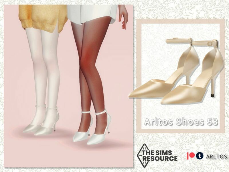 Metal High Heels / 53 By Arltos 1 Metal High Heels / 53 By Arltos Sims 4 CC