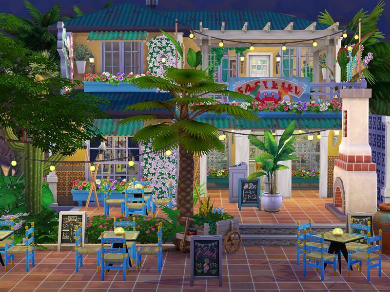 Mexican Style Restaurant – NO CC By Flubs79 1 Mexican Style Restaurant – NO CC By Flubs79 Sims 4 CC