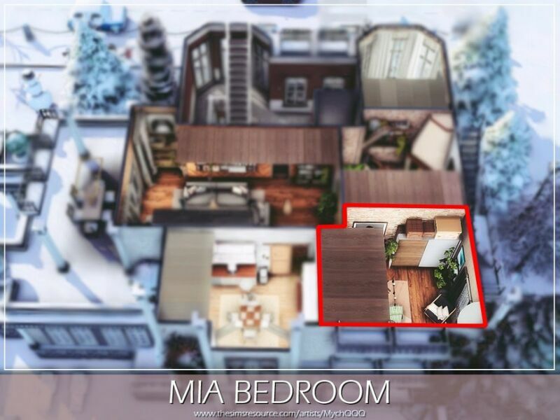 MIA Bedroom By Mychqqq 2 sims 4 cc mia bedroom by mychqqq 7