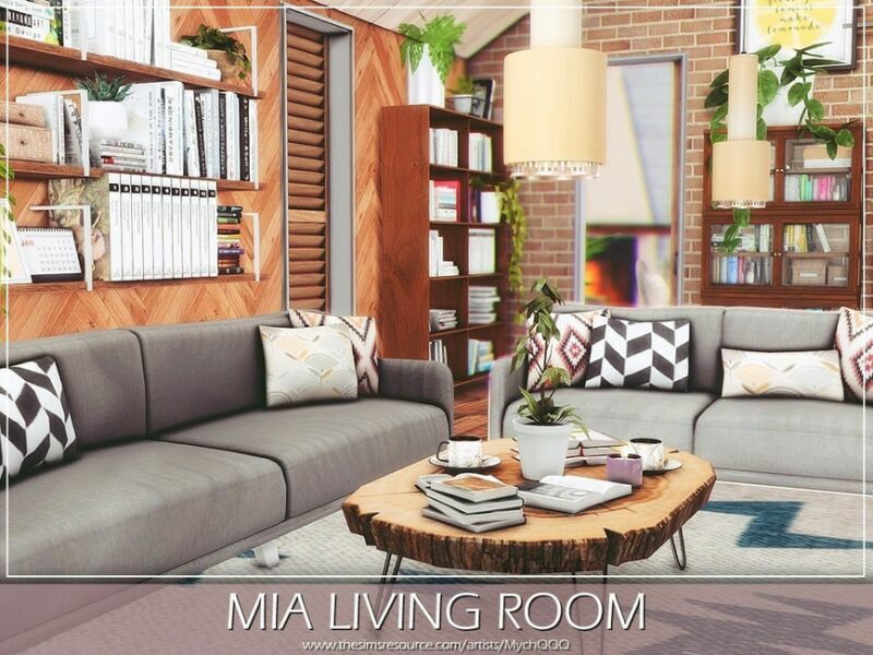 MIA Living Room By Mychqqq 1 MIA Living Room By Mychqqq Sims 4 CC