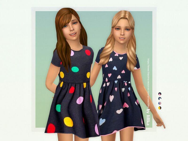 Mika Dress By Lillka 1 Mika Dress By Lillka Sims 4 CC