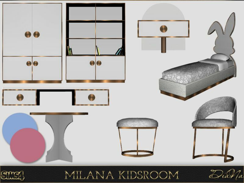 Milana Kidsroom By Dianasims 5 sims 4 cc milana kidsroom by dianasims 3