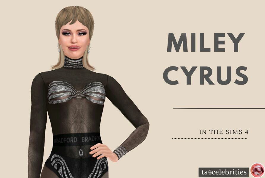 Miley Cyrus – Sims 4 1 Miley Cyrus – Sims 4 Sims 4 CC