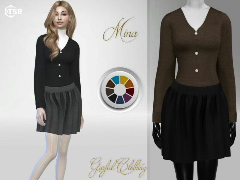Mina By Garfiel 1 Mina By Garfiel Sims 4 CC
