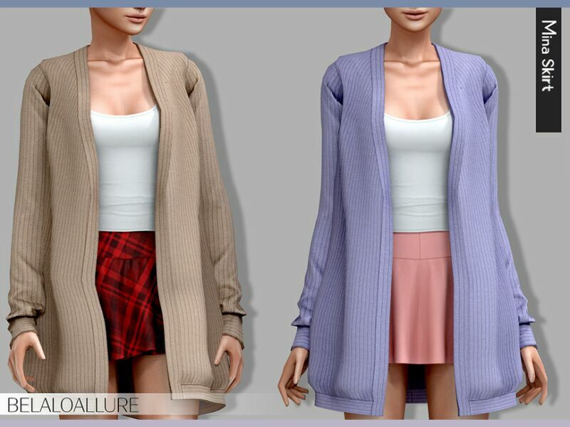 Mina Mini Skirt (Patreon) By Belal1997 1 Mina Mini Skirt (Patreon) By Belal1997 Sims 4 CC