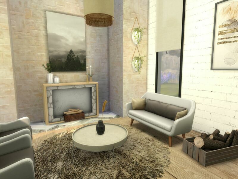 Minimalistic Livingroom 3 sims 4 cc minimalistic livingroom 2