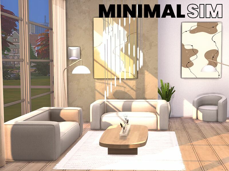 Minimalsim – Grace Living – CC By Flubs79 1 Minimalsim – Grace Living – CC By Flubs79 Sims 4 CC